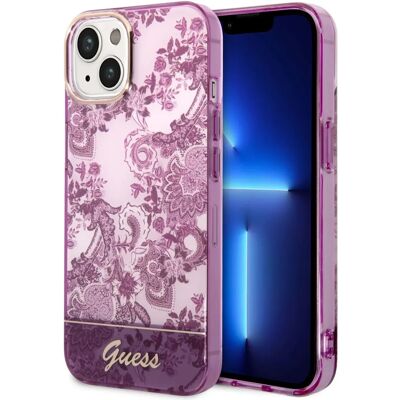 Guess Fuchsia Hardcase für iPhone 14 Plus - Schutzcover Guess Fuchsia Hardcase für iPhone 14 Plus - Schutzcover