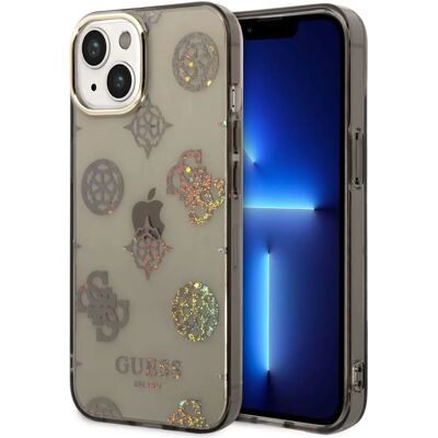 Coque Guess iPhone 14 Noire Anti-choc avec Bords Élevés - Publicité Coque Guess iPhone 14 Noire Anti-choc avec Bords Élevés - Publicité