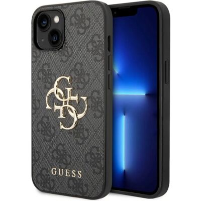 Futrola Guess pro iPhone 14 s monogramem a logem - Kovové 4G Futrola Guess pro iPhone 14 s monogramem a logem - Kovové 4G