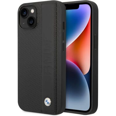 Coque en cuir BMW pour iPhone 14 Plus - Noir Coque en cuir BMW pour iPhone 14 Plus - Noir