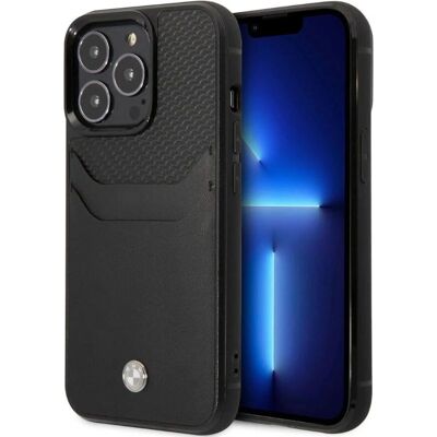 Étui BMW iPhone 14 Pro en cuir avec porte-cartes - Housse de téléphone Étui BMW iPhone 14 Pro en cuir avec porte-cartes - Housse de téléphone