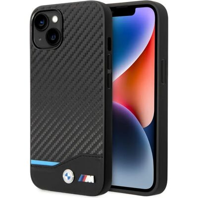 Coque BMW Cuir et Fibre de Carbone pour iPhone 14 - Élégante & Protectrice Coque BMW Cuir et Fibre de Carbone pour iPhone 14 - Élégante & Protectrice