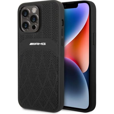 Mercedes AMG iPhone 14 Pro Max Leder Curved Lines - Handyhülle Mercedes AMG iPhone 14 Pro Max Leder Curved Lines - Handyhülle