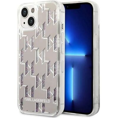 Coque Liquid Glitter Argentée Karl Lagerfeld - Ajustement Fin - Publicité Coque Liquid Glitter Argentée Karl Lagerfeld - Ajustement Fin - Publicité