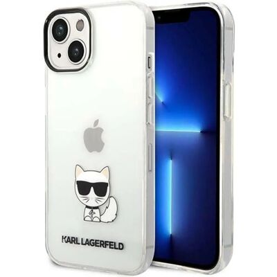 Karl Lagerfeld Choupette Body - Coque transparente pour iPhone 14 Plus - Publicité Karl Lagerfeld Choupette Body - Coque transparente pour iPhone 14 Plus - Publicité