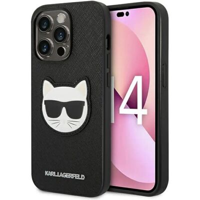 Coque rigide Karl Lagerfeld Saffiano pour iPhone 14 Pro Max - Noir Coque rigide Karl Lagerfeld Saffiano pour iPhone 14 Pro Max - Noir