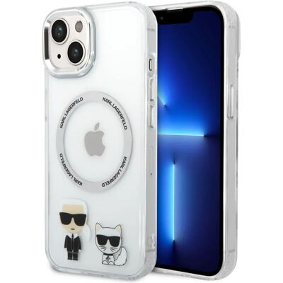 Coque MagSafe Karl Lagerfeld pour iPhone 14 Plus - Transparent - Publicité Coque MagSafe Karl Lagerfeld pour iPhone 14 Plus - Transparent - Publicité