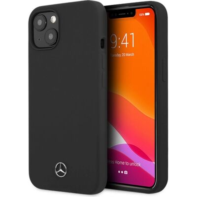 Coque en silicone Mercedes Benz pour iPhone 14 Plus - Noir Coque en silicone Mercedes Benz pour iPhone 14 Plus - Noir