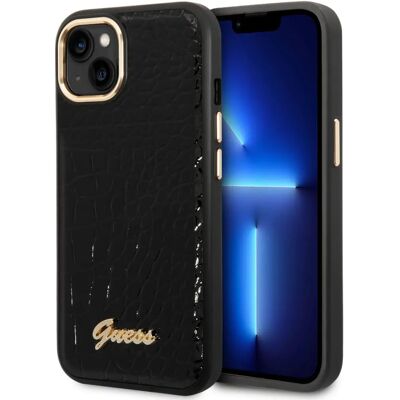 Coque Guess iPhone 14 Plus Croco - Noir Coque Guess iPhone 14 Plus Croco - Noir