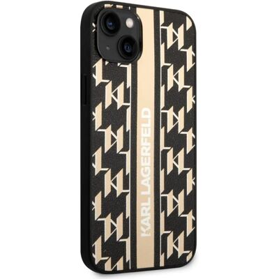 Coque Karl Lagerfeld pour iPhone 14 Plus Rayures Monogramme - Étui Téléphone - Publicité Coque Karl Lagerfeld pour iPhone 14 Plus Rayures Monogramme - Étui Téléphone - Publicité