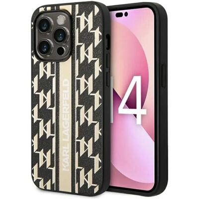 Coque Karl Lagerfeld pour iPhone 14 Pro Max Rayé Monogramme - Étui - Publicité Coque Karl Lagerfeld pour iPhone 14 Pro Max Rayé Monogramme - Étui - Publicité