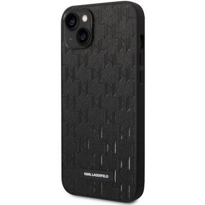 Etui en cuir Saffiano Karl Lagerfeld pour iPhone 14 Plus - Noir Etui en cuir Saffiano Karl Lagerfeld pour iPhone 14 Plus - Noir