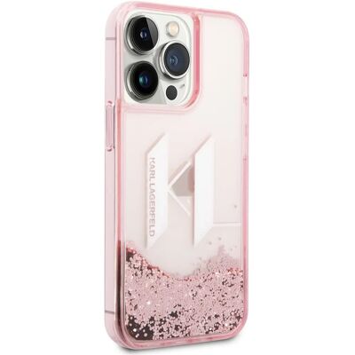 Coque Glitter Rose Karl Lagerfeld pour iPhone 14 Pro Max - Publicité Coque Glitter Rose Karl Lagerfeld pour iPhone 14 Pro Max - Publicité