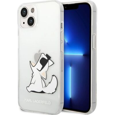 Karl Lagerfeld Leder Perforierte Logo Hülle - iPhone 14 Plus Karl Lagerfeld Leder Perforierte Logo Hülle - iPhone 14 Plus
