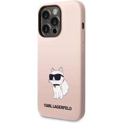 Karl Lagerfeld iPhone 14 Flüssigsilikon Hülle - Pink - Unisex Karl Lagerfeld iPhone 14 Flüssigsilikon Hülle - Pink - Unisex