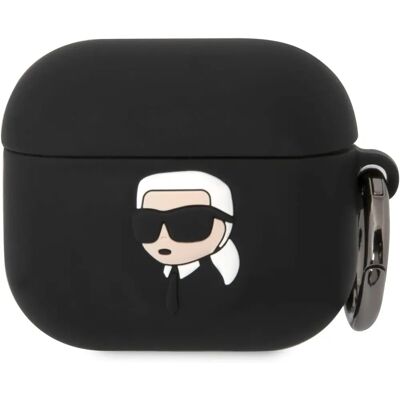 Karl Lagerfeld Silikone Cover til Airpods 3 med NFT-logo - Sort Karl Lagerfeld Silikone Cover til Airpods 3 med NFT-logo - Sort