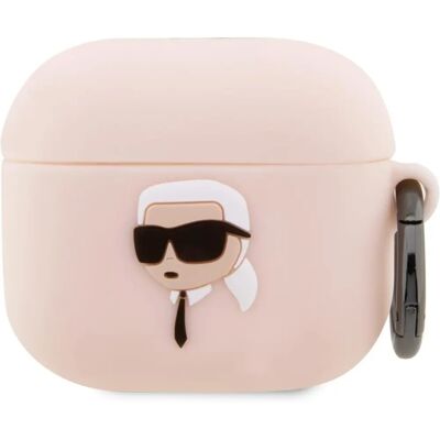 Karl Lagerfeld Silikon Airpods 3 Hülle Mit Ring - Pink - Kopfhörer Tasche Karl Lagerfeld Silikon Airpods 3 Hülle Mit Ring - Pink - Kopfhörer Tasche