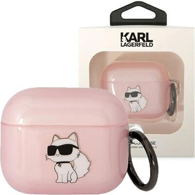 Karl Lagerfeld KLA3HNCHTCP Pink AirPods 3 Hülle - Kopfhörer Tasche Karl Lagerfeld KLA3HNCHTCP Pink AirPods 3 Hülle - Kopfhörer Tasche