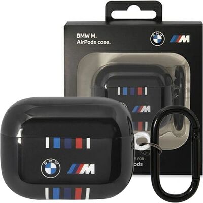 BMW BMAP22SWTK AirPods Pro Hülle - Schwarz, Bunte Linien BMW BMAP22SWTK AirPods Pro Hülle - Schwarz, Bunte Linien
