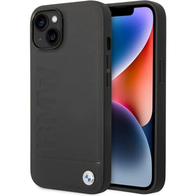 Étui en Cuir BMW - Sceau en Cuir pour iPhone 14 Plus - Noir Étui en Cuir BMW - Sceau en Cuir pour iPhone 14 Plus - Noir