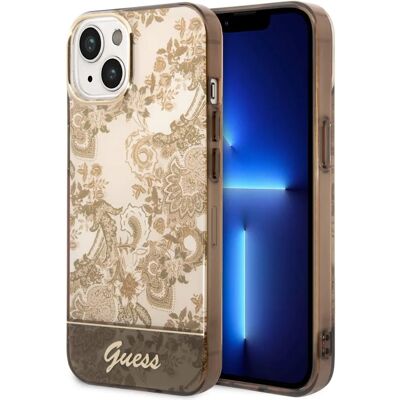 Guess Ocker iPhone 14 Plus Hülle - Hartschale Guess Ocker iPhone 14 Plus Hülle - Hartschale