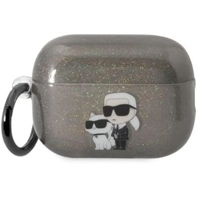 Karl Lagerfeld AirPods Pro 2 Glitzerhülle - Schwarz Karl Lagerfeld AirPods Pro 2 Glitzerhülle - Schwarz