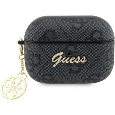 Etui Guess AirPods Pro 2 - Noir, Charm 4G, Luxe Etui Guess AirPods Pro 2 - Noir, Charm 4G, Luxe