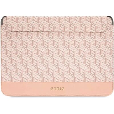 Guess G Cube Rose Étui Magnétique pour Laptop - 13/14 pouces - Publicité Guess G Cube Rose Étui Magnétique pour Laptop - 13/14 pouces - Publicité