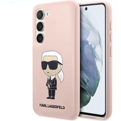 Karl Lagerfeld Pink Silikon Galaxy S23 Hülle - Smartphone Cover Karl Lagerfeld Pink Silikon Galaxy S23 Hülle - Smartphone Cover