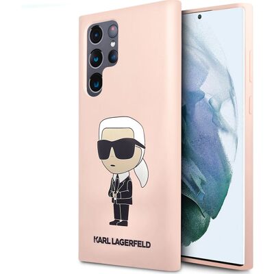 Karl Lagerfeld Pink Silikon S23 Ultra Hülle - Smartphone Case Karl Lagerfeld Pink Silikon S23 Ultra Hülle - Smartphone Case