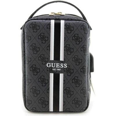 Guess Sac Universel pour Tablette - Rayures Imprimées, Noir - Sac pour Tablette - Publicité Guess Sac Universel pour Tablette - Rayures Imprimées, Noir - Sac pour Tablette - Publicité