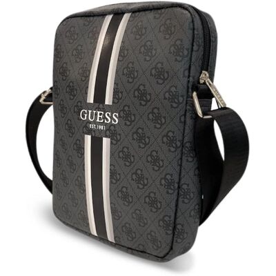Étui pour tablette noire de 10" Guess - Design élégant en cuir écologique - Publicité Étui pour tablette noire de 10" Guess - Design élégant en cuir écologique - Publicité