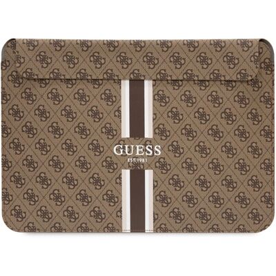 Guess Magnetische Laptop-Hülle für 16 Zoll - Braun - 4G Bedruckte Streifen Guess Magnetische Laptop-Hülle für 16 Zoll - Braun - 4G Bedruckte Streifen
