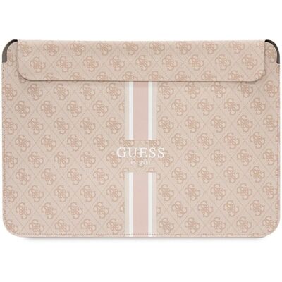 Guess PU 4G Bedruckte Streifen Notebookhülle - Pink Guess PU 4G Bedruckte Streifen Notebookhülle - Pink