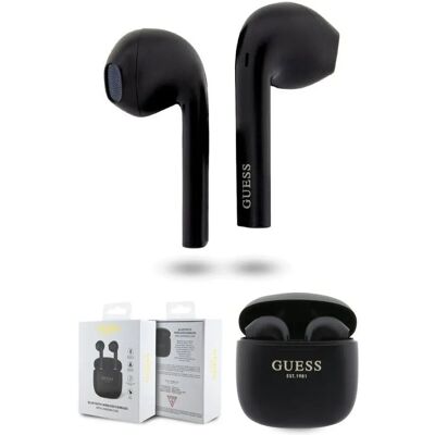 Guess True Wireless Script Logo BT5.3 Stereo-Ohrhörer - SCHWARZ Guess True Wireless Script Logo BT5.3 Stereo-Ohrhörer - SCHWARZ
