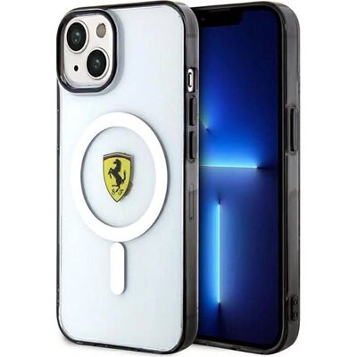 Ferrari iPhone 14 Plus MagSafe Klare Hülle Ferrari iPhone 14 Plus MagSafe Klare Hülle