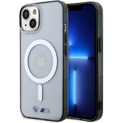 Etui BMW Silver Ring MagSafe - Transparent pour iPhone 14 Plus Etui BMW Silver Ring MagSafe - Transparent pour iPhone 14 Plus