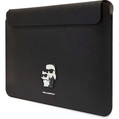 Karl Lagerfeld 16" Schwarz Saffiano Notebookhülle - Ärmel Karl Lagerfeld 16" Schwarz Saffiano Notebookhülle - Ärmel