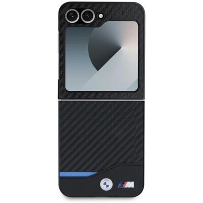 Coque dure BMW Z Flip6 Ligne Blue Carbon - Smartphone Coque dure BMW Z Flip6 Ligne Blue Carbon - Smartphone