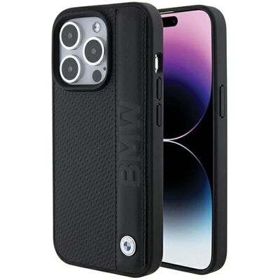 Coque BMW iPhone 15 Pro Texturée en Cuir & Rayure - Accessoire Smartphone Coque BMW iPhone 15 Pro Texturée en Cuir & Rayure - Accessoire Smartphone