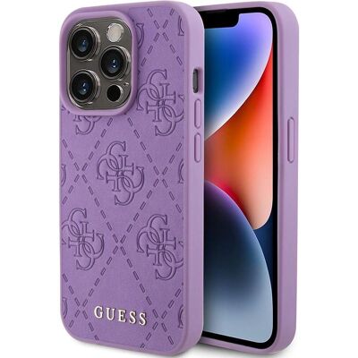 Guess iPhone 15 Pro Lila Eco Leder Hülle - Schutz & Stil Guess iPhone 15 Pro Lila Eco Leder Hülle - Schutz & Stil