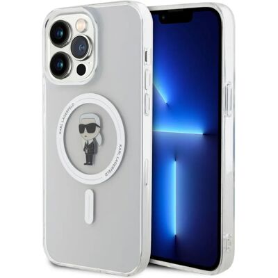 Karl Lagerfeld iPhone 15 Pro MagSafe Transparent Hülle - Handyhülle Karl Lagerfeld iPhone 15 Pro MagSafe Transparent Hülle - Handyhülle