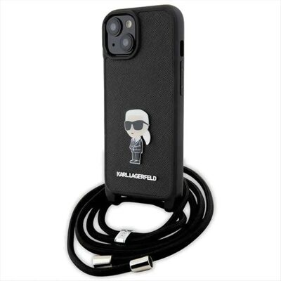 Karl Lagerfeld iPhone 15 Hülle - Schwarz - Stoßfest Karl Lagerfeld iPhone 15 Hülle - Schwarz - Stoßfest