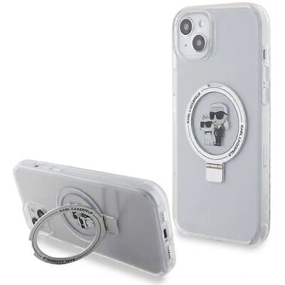 Karl Lagerfeld iPhone 15 Plus Transparent MagSafe Hülle Karl Lagerfeld iPhone 15 Plus Transparent MagSafe Hülle