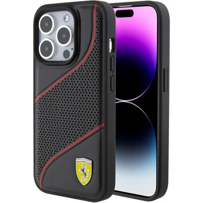 Ferrari iPhone 15 Pro Hülle - Perforiertes Design Ferrari iPhone 15 Pro Hülle - Perforiertes Design
