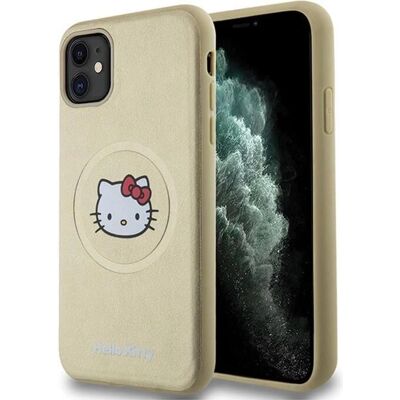 Coque en Cuir Hello Kitty Tête de Chat MagSafe pour iPhone 11 - Publicité Coque en Cuir Hello Kitty Tête de Chat MagSafe pour iPhone 11 - Publicité