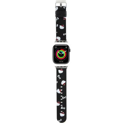 Hello Kitty HKAWMPSAPSK Apple Watch Armband - Schwarz, 38/40/41mm - Armband Hello Kitty HKAWMPSAPSK Apple Watch Armband - Schwarz, 38/40/41mm - Armband