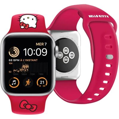 Hello Kitty Silikonarmband mit Kitty-Logo - Apple Watch 38/40mm - Rot Hello Kitty Silikonarmband mit Kitty-Logo - Apple Watch 38/40mm - Rot
