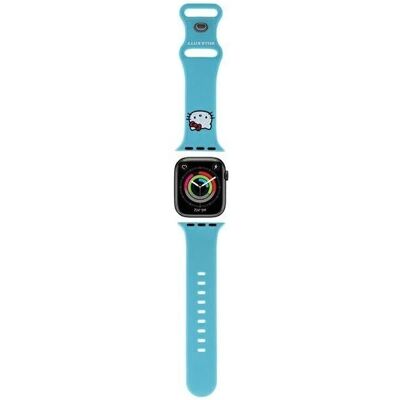 Hello Kitty Apple Watch Armband - Blau Silikon Series 1-8 Hello Kitty Apple Watch Armband - Blau Silikon Series 1-8