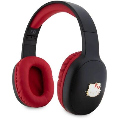 Hello Kitty Black/Red Bicolor Kitty Head Logo Wireless Stereo Headphones - Headphones Hello Kitty Black/Red Bicolor Kitty Head Logo Wireless Stereo Headphones - Headphones